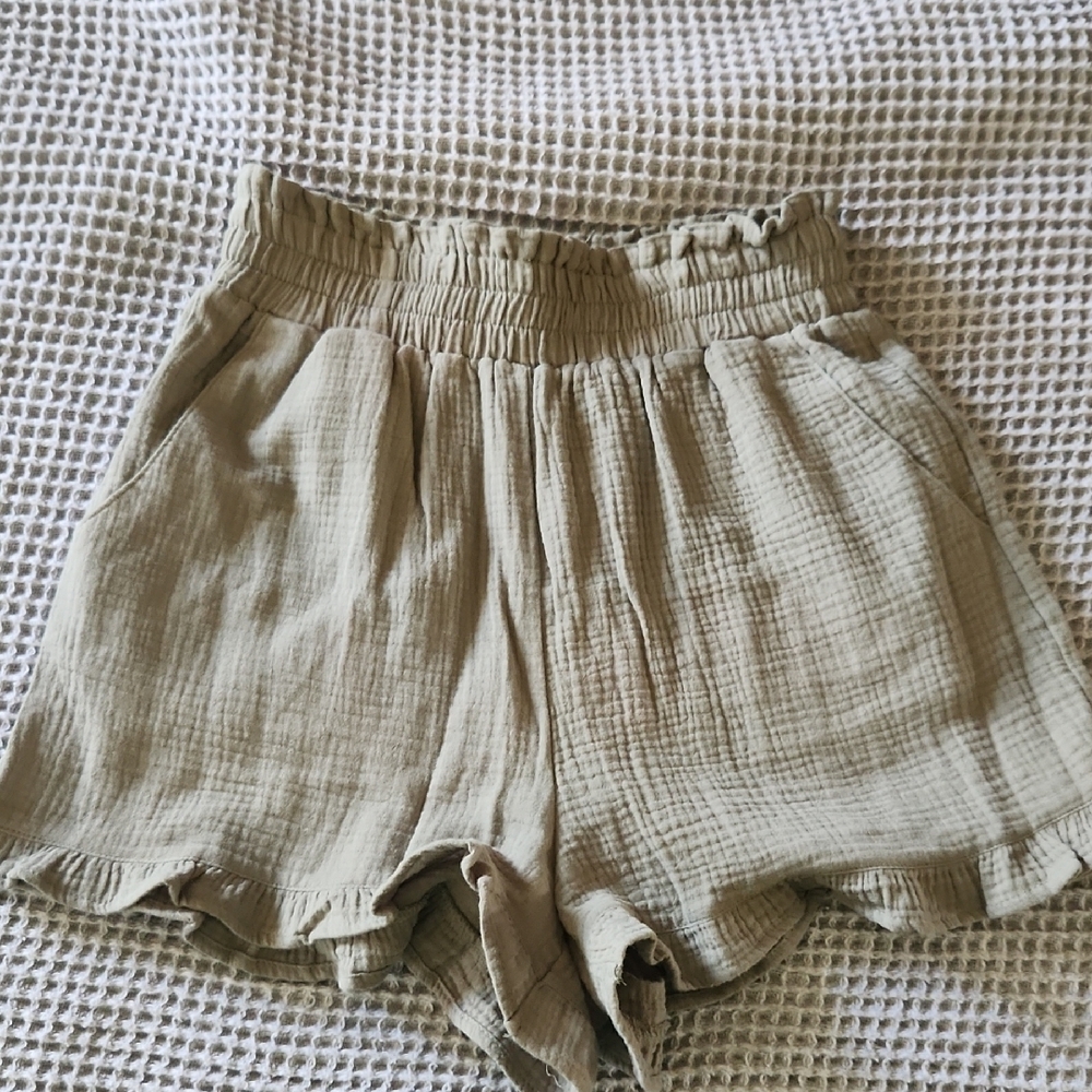 Women's Olive Green Shorts